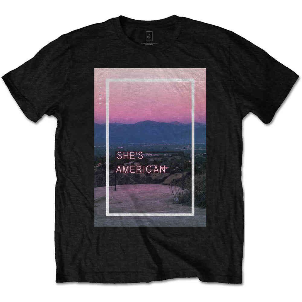 The 1975 - She's American Heren Tshirt - Zwart